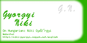 gyorgyi niki business card